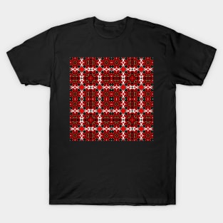 Red and Green Christmas Pattern Number 25 T-Shirt